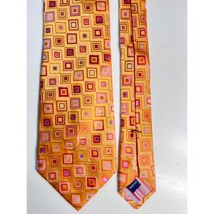 Ted Baker‎ Tie London Necktie Geometric Pattern Silk Designer Career 58"
